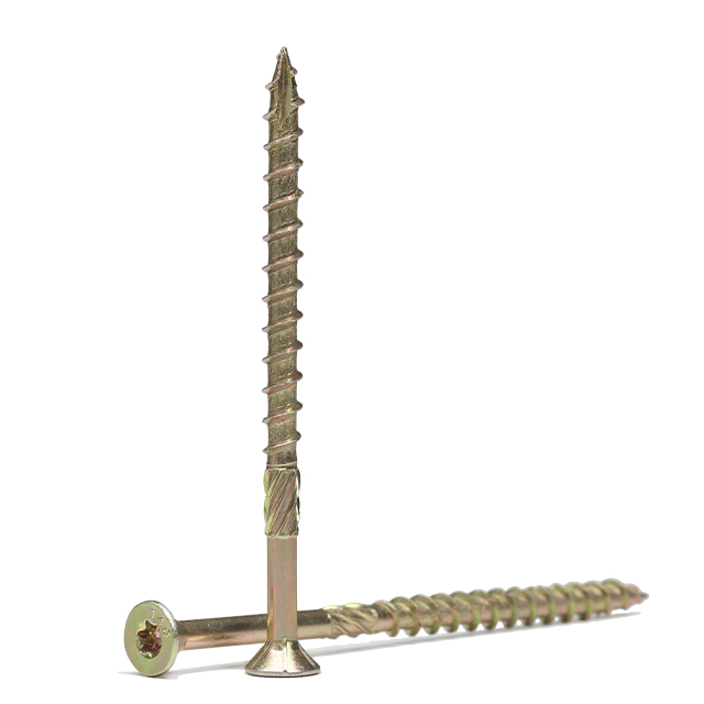 Tornillo de construcción de madera de acero al carbono