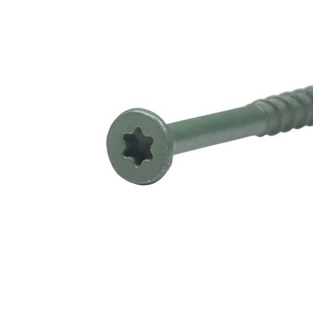 Tornillo Torx para terrazas de acero al carbono con superficie Ruspert
