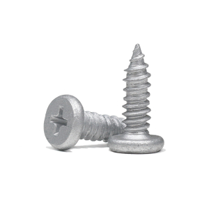 Tornillo autorroscante Phillips de cabeza plana y doble rosca