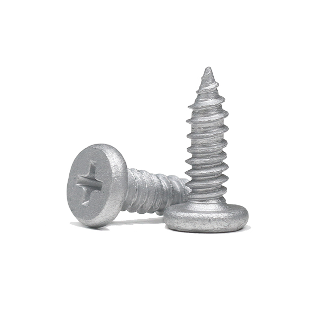 Tornillo autorroscante Phillips de cabeza plana y doble rosca