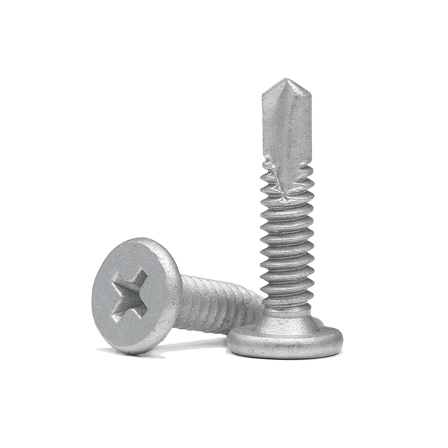 Tornillo de perforación de fijación de marco de cabeza plana Phillips
