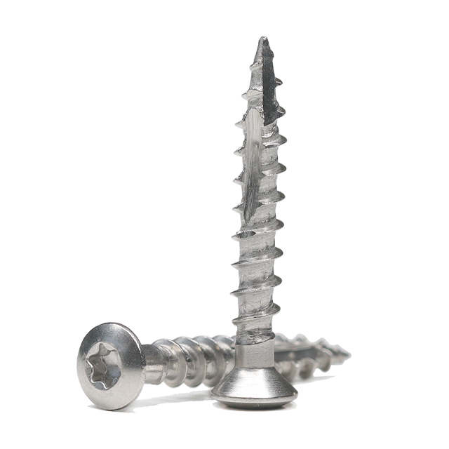 Tornillo para madera con cabeza ovalada Torx de acero inoxidable
