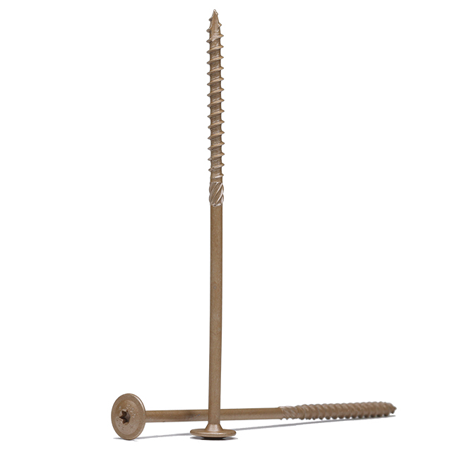 Tornillo de construcción de madera con cabeza de oblea Torx