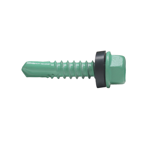 Tornillos autoperforantes con arandela hexagonal con revestimiento de color Ruspert