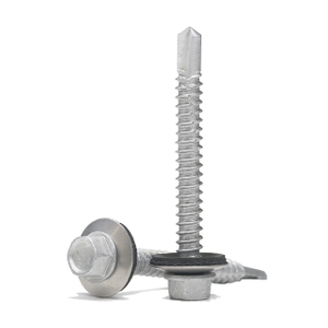 Tornillos autoperforantes con brida hexagonal y arandela EPDM
