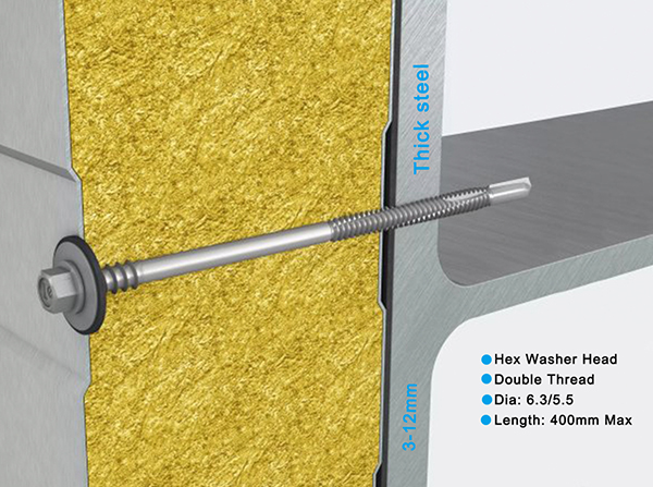 tornillo autoperforante para panel s&aacute;ndwich 