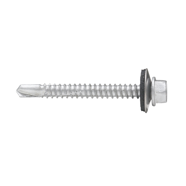 Tornillos autoperforantes con brida hexagonal y arandela EPDM